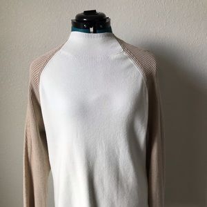 Tommy Hilfiger Cream and Beige Sweater